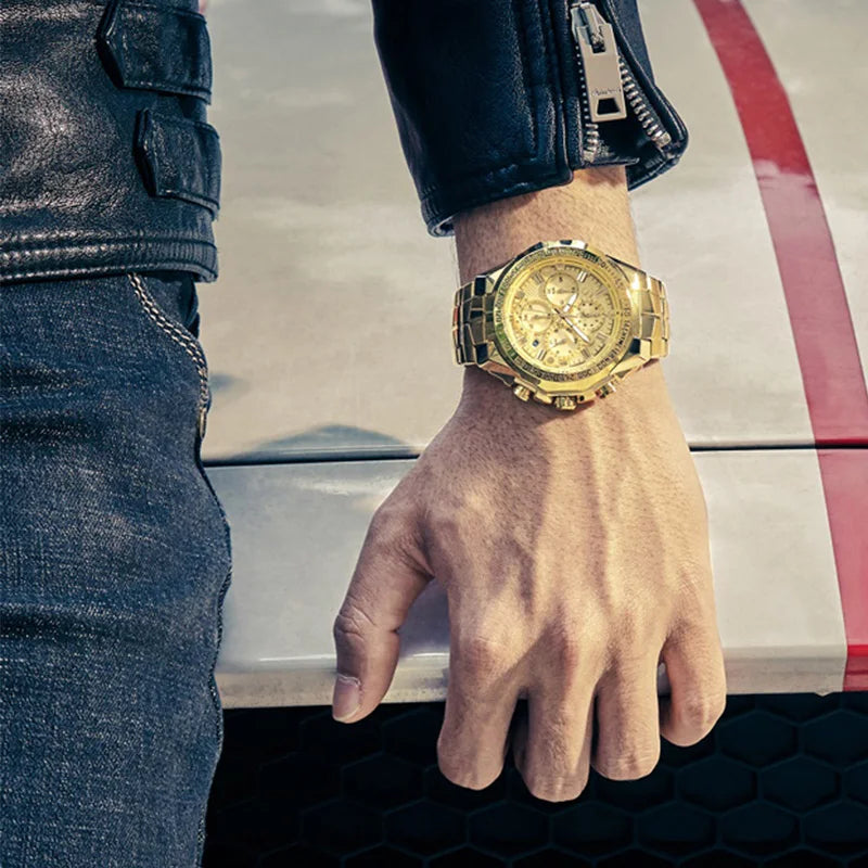 WWOOR Men's Luxury Chronograph Watch