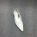 Women's Low Heel Pointed Toe Slip-On Pumps — Elegant Casual Shoes