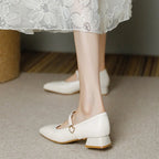 Women's Square-Toe Mary Jane Pumps