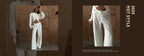 White Cotton Lapel Mini Dress - Long Sleeve Pleated A-Line Dress for Women