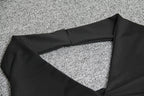Women's Backless Halter Mini Dress - Deep V Sleeveless Club Dress