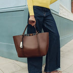 Bolso Tote Grande de Mujer | Cuero PU, Gran Capacidad | Negro y Marron