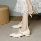 Women's Square-Toe Mary Jane Pumps