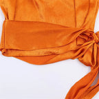 Satin Ribbon Sleeveless Top - Elegant Chic Tank Top for Women