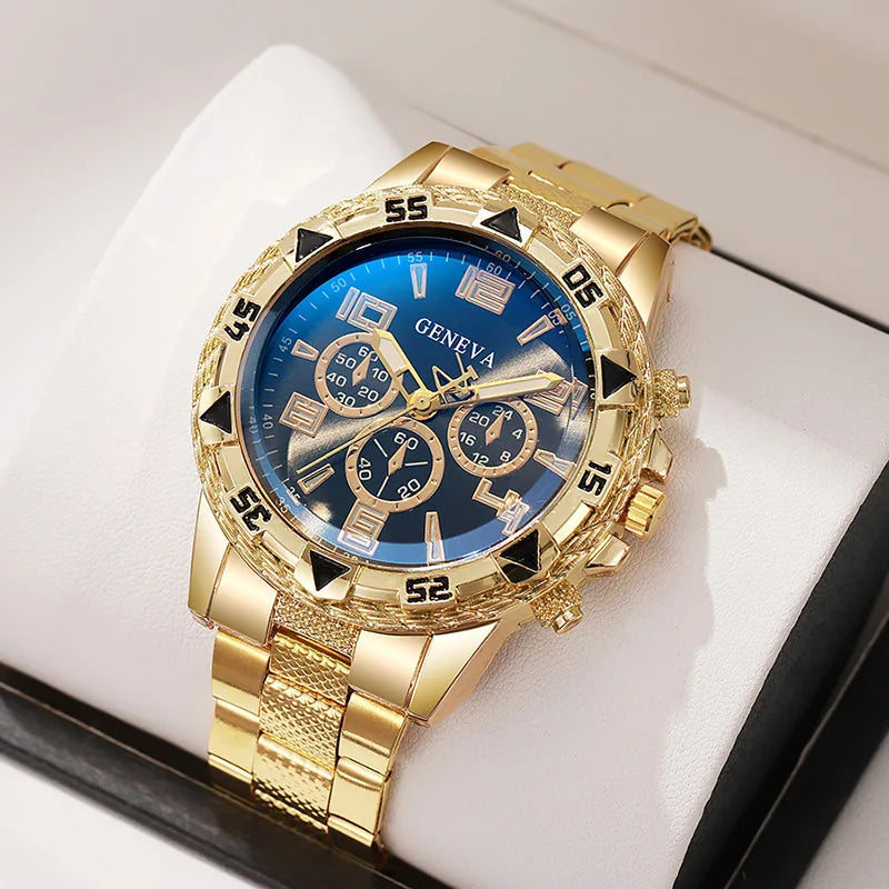 LByzHan Men's Minimalist Steel Watch
