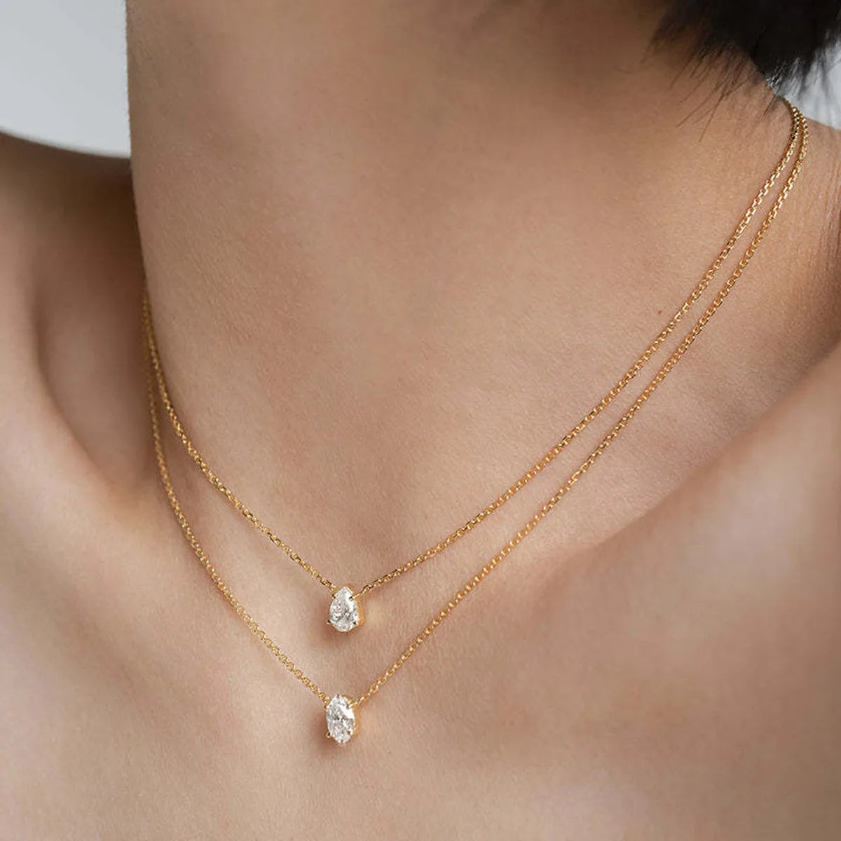 Zircon Pendant Necklace For Women Multilayer Chain