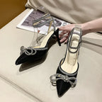 Women's Rhinestone Slingback Heels
