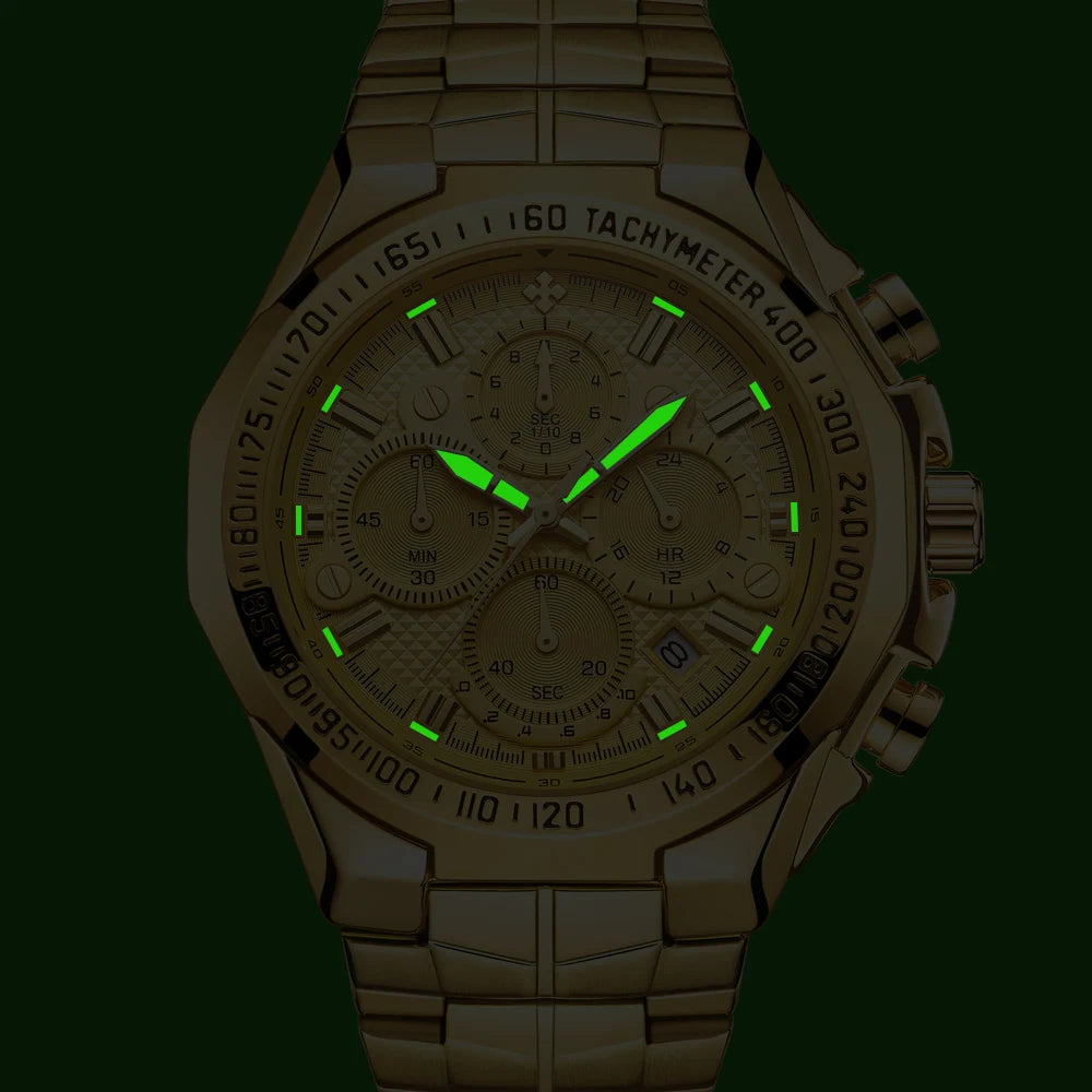 WWOOR Men's Luxury Chronograph Watch