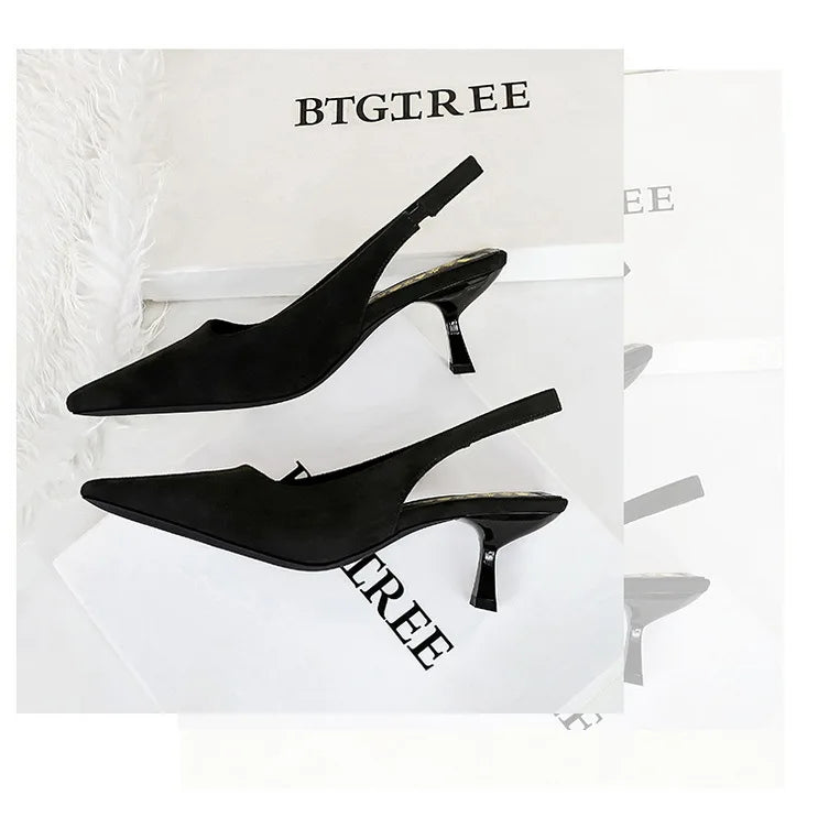 Women's Pointed-Toe Slingback Pumps