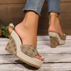 Platform Wedge Slippers