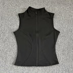 Women's Sleeveless Zip-Up Sport Top